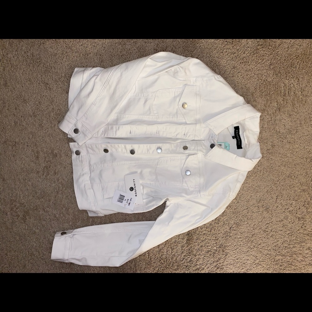White jean jacket - never worn